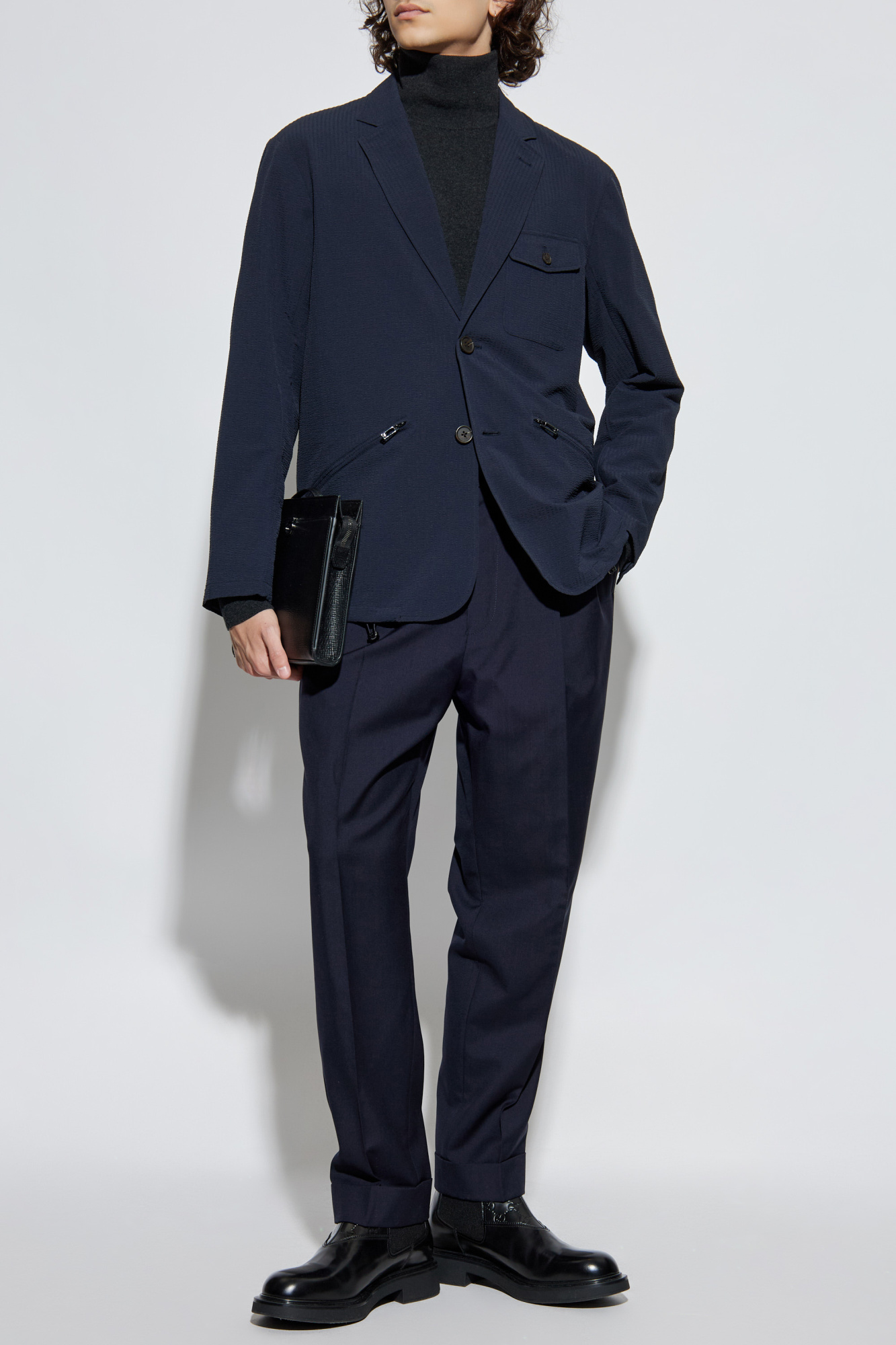 Emporio Armani Blazer with open lapels | Men's | Vitkac